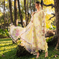 Zellora Lemon Bloom Embroidered Lawn Suit – Unstitched 3PC