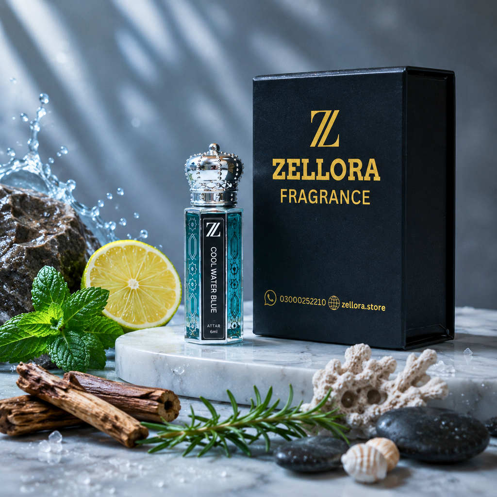 Cool Water Blue – Premium Attar