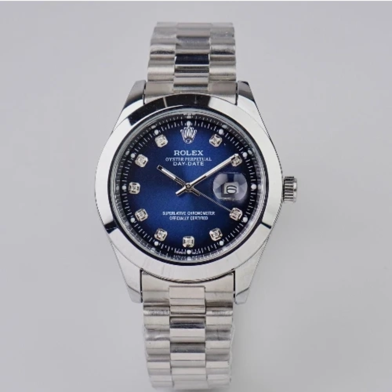 Rolex Oyster Perpetual Date Navy Blue Dial+Quality Watch
