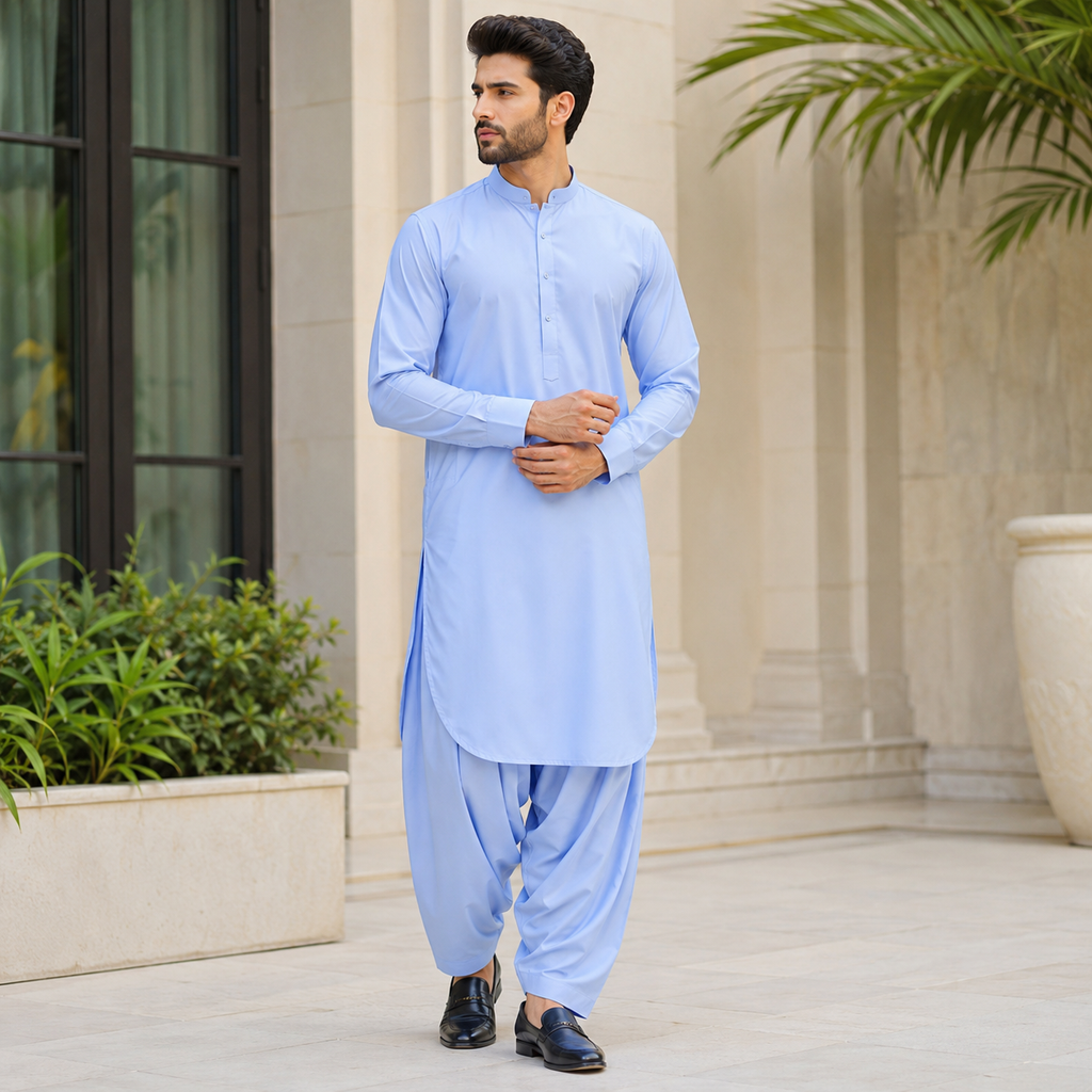 Desire Wash-N-Wear Unstitched Suit
