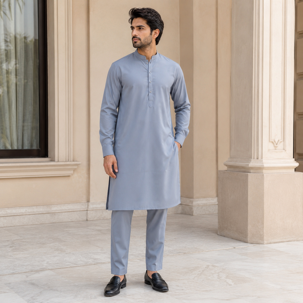 Zellora Premium Wash-N-Wear – Unstitched Suit