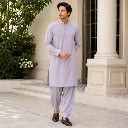 China Boski Unstitched-Suit |  Pale Stone