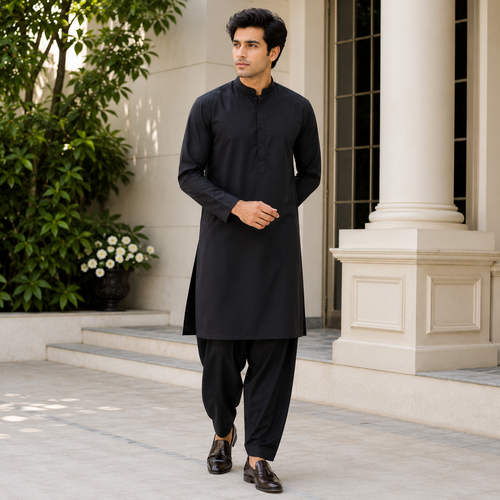 China Boski Unstitched-Suit |  Black