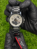 Miler Chrome Skeleton Watch – Premium Luxury Wristwatch