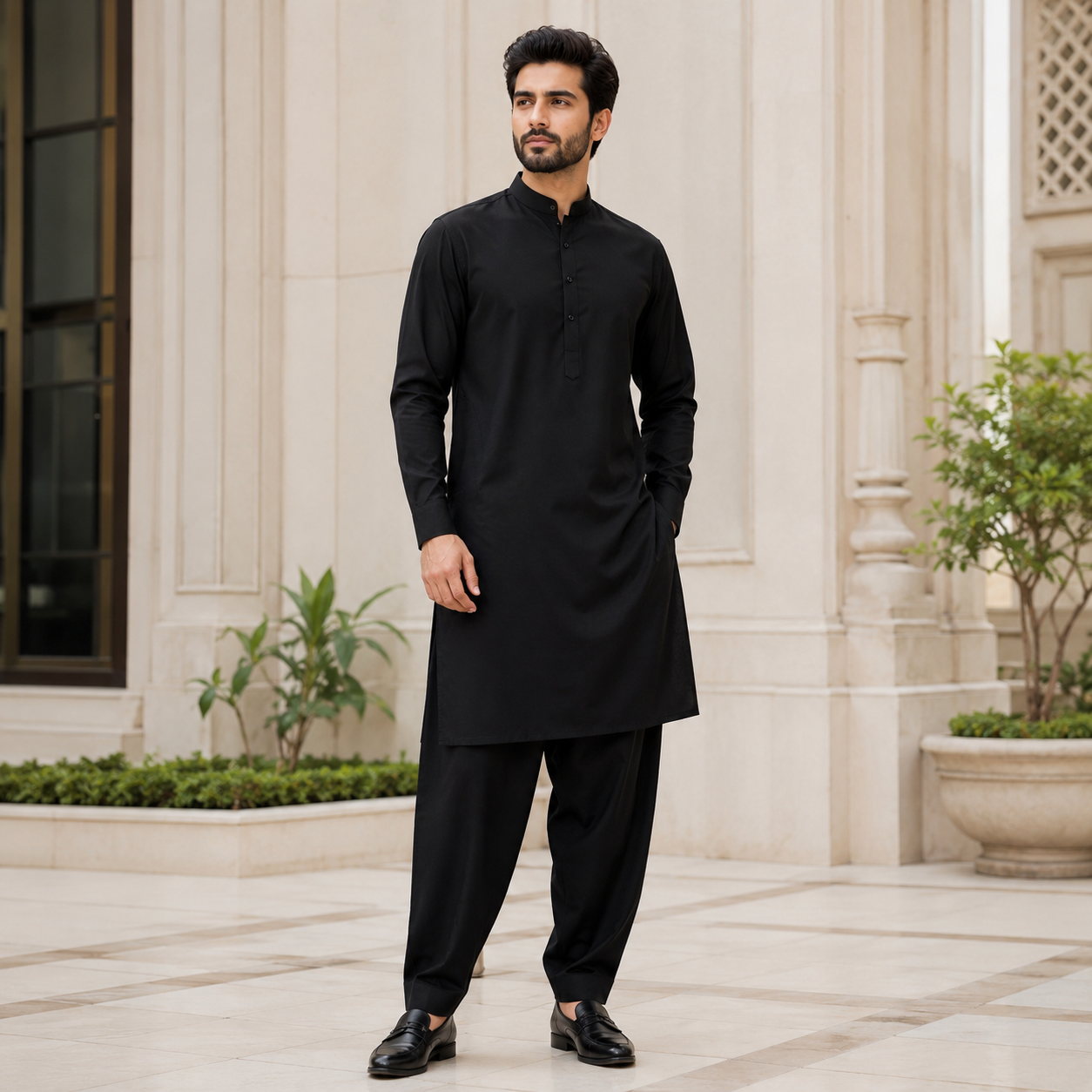 Supershine Prisma Cotton Unstitched Suit