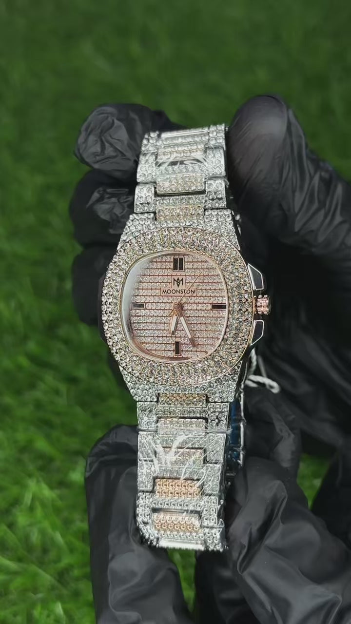 Moonstone Ladies Luxury Rhinestone Watch